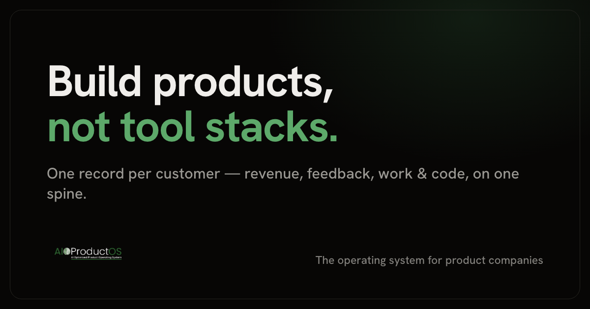 AIOProductOS - snimak ekrana studije slučaja