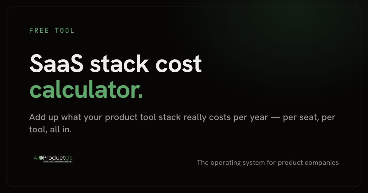 SaaS stack cost calculator